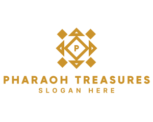 Golden Diamond Tile logo design