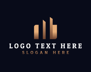 Luxury - Luxury Building Real Estate logo design