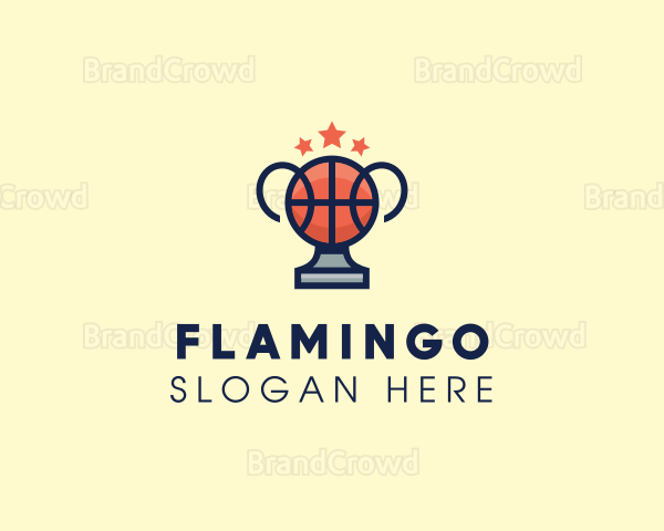 Basketball Tournament Trophy Logo