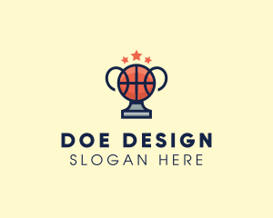 Basketball Tournament Trophy logo design