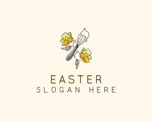 Floral Whisk Baking Logo