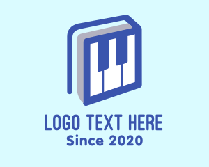 Concert Pianist - Piano Book Music School logo design