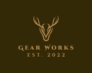 Wild Deer Horns logo design