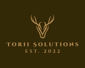 Wild Deer Horns logo design