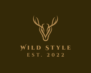 Wild Deer Horns logo design