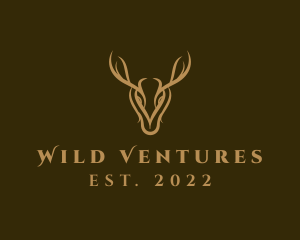 Wild Deer Horns logo design