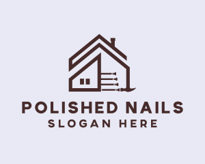 Hammer Nail Carpentry logo design