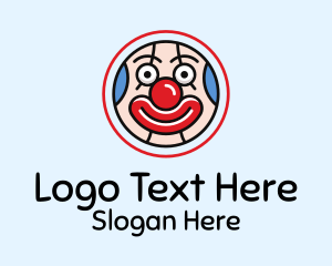 Laugh - Creepy Smiling Clown logo design