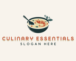 Culinary Prawn Soup logo design