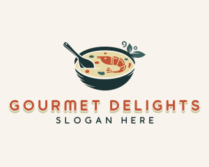 Culinary Prawn Soup logo design