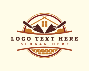 Home - Brick Construction House logo design