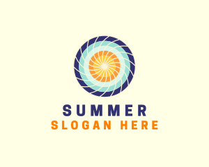 Summer Tropical Vortex logo design