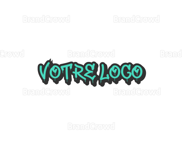 Spray Paint Wordmark Logo