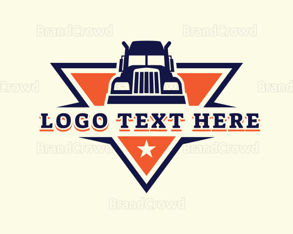 Logistics Truck Delivery Logo