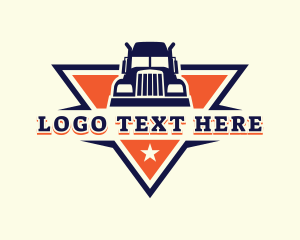 Logistics Truck Delivery Logo