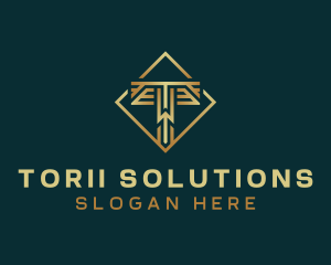 Premium Luxury Letter T logo design