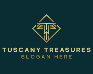 Premium Luxury Letter T logo design