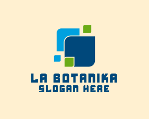 Digital Networking Squares Logo