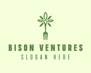 Vegan Fork Restaurant logo design