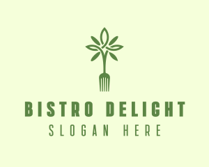 Vegan Fork Restaurant logo design