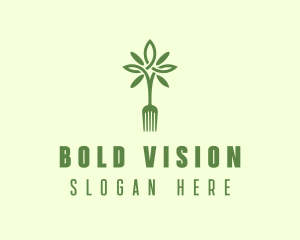 Vegan Fork Restaurant logo design