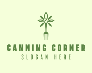 Vegan Fork Restaurant logo design