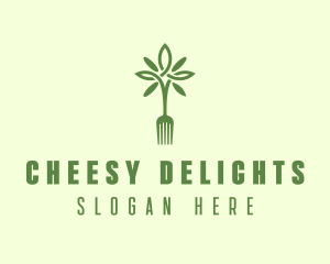 Vegan Fork Restaurant logo design