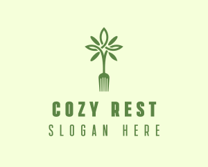 Vegan Fork Restaurant logo design