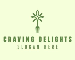 Vegan Fork Restaurant logo design