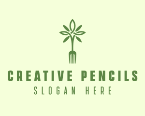 Vegan Fork Restaurant logo design