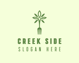 Vegan Fork Restaurant logo design