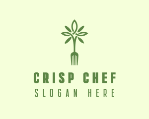 Vegan Fork Restaurant logo design