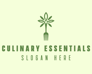 Vegan Fork Restaurant logo design