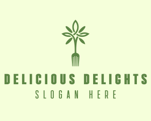 Vegan Fork Restaurant logo design