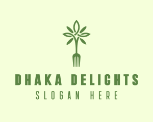 Vegan Fork Restaurant logo design