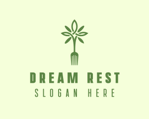 Vegan Fork Restaurant logo design