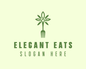 Vegan Fork Restaurant logo design