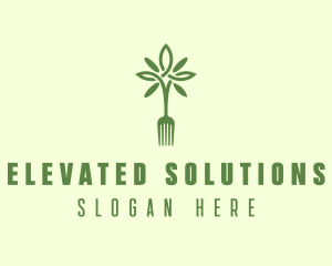 Vegan Fork Restaurant logo design