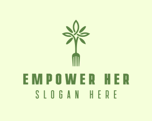 Vegan Fork Restaurant logo design