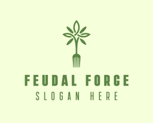 Vegan Fork Restaurant logo design