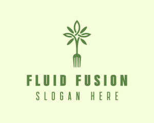 Vegan Fork Restaurant logo design