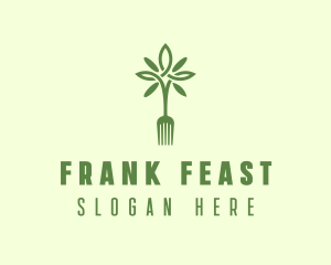 Vegan Fork Restaurant logo design