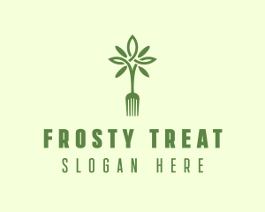 Vegan Fork Restaurant logo design