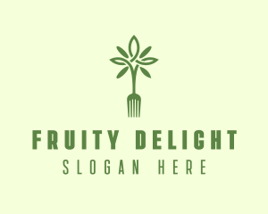 Vegan Fork Restaurant logo design