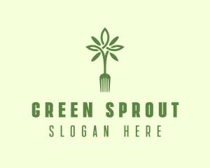 Vegan Fork Restaurant logo design