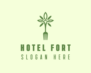 Vegan Fork Restaurant logo design