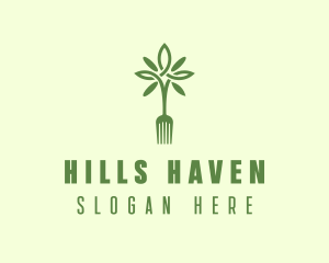 Vegan Fork Restaurant logo design