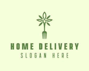 Vegan Fork Restaurant logo design