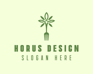 Vegan Fork Restaurant logo design