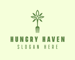 Vegan Fork Restaurant logo design